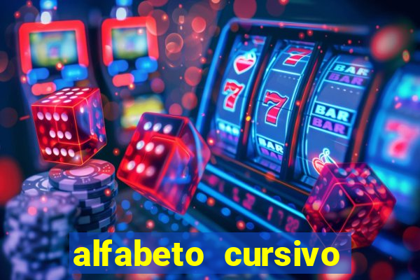 alfabeto cursivo para treinar caligrafia